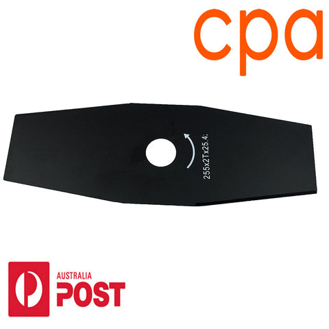 Brush Cutter Blade- 2T  25.4mm Centre Hole 255mm Diameter